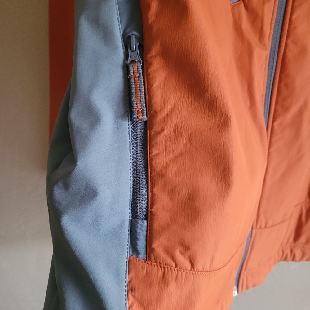 Mobius Orange & Gray Full-Zip Jacket With Pockets Womens M - Picture 3 of 6